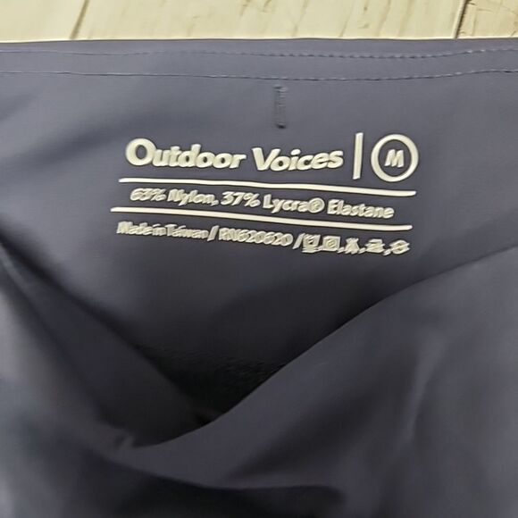 Outdoor Voices Warmup 7/8 Length High Rise Midnight Blue Leggings Size M - Picture 8 of 15